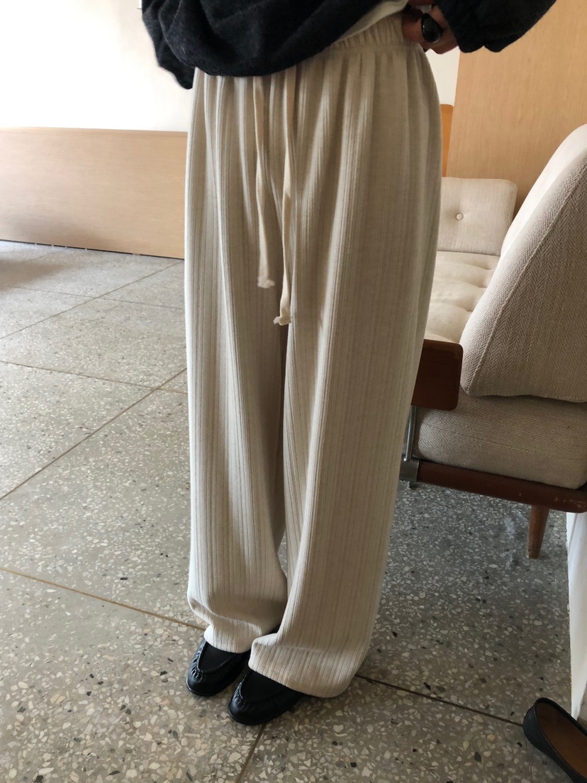 ONDO-P東大門直郵女士新品真品職業推薦休閑褲針織褲羅紋ONDO-P休閑褲