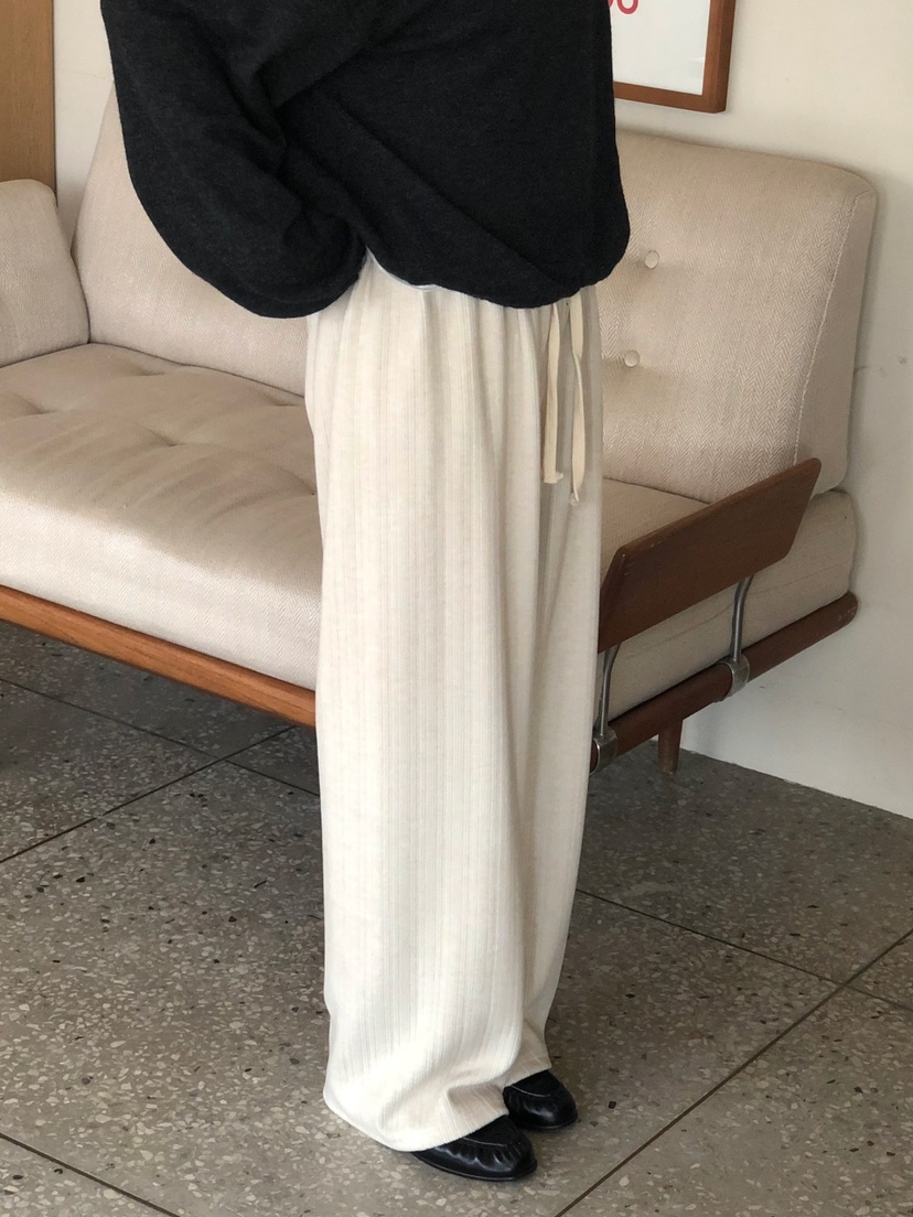 ONDO-P東大門直郵女士新品真品職業推薦休閑褲針織褲羅紋ONDO-P休閑褲