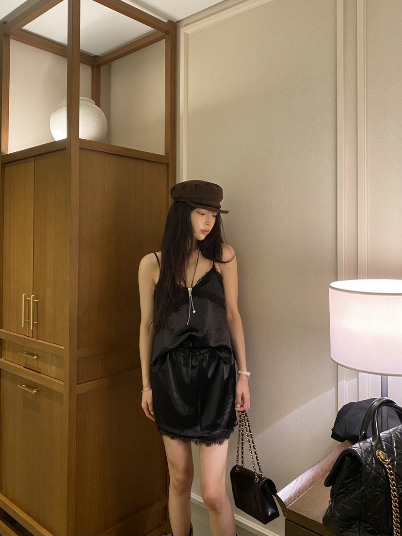 FOUREIGHT東大門代購女裝新品休閑真品推薦職業吊帶背心緞FOUR EIGHT吊帶/背心