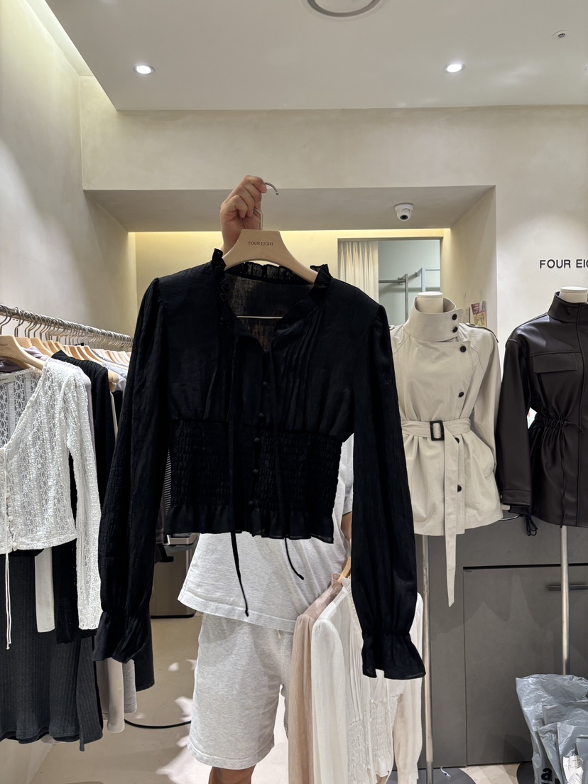 FOUREIGHT韓國直郵女士新品真品人氣職業熱賣時尚襯衫蕾絲衫FOUR EIGHT襯衫/蕾絲衫圖色3