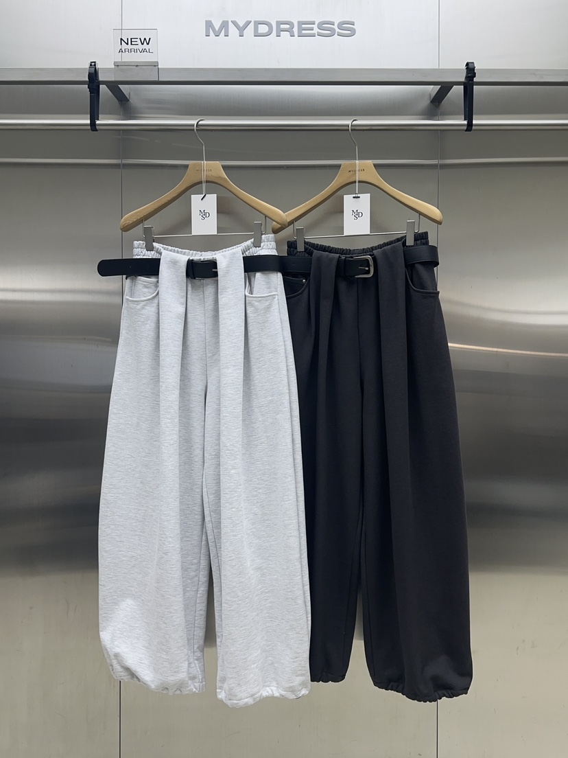 MYDRESS韓國代購女裝新款人氣真品休閑時尚推薦休閑褲含腰帶MYDRESS休閑褲