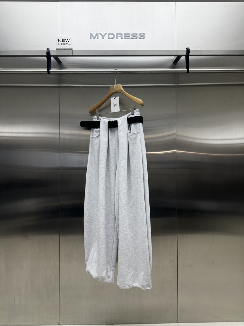 MYDRESS韓國代購女裝新款人氣真品休閑時尚推薦休閑褲含腰帶MYDRESS休閑褲圖色1