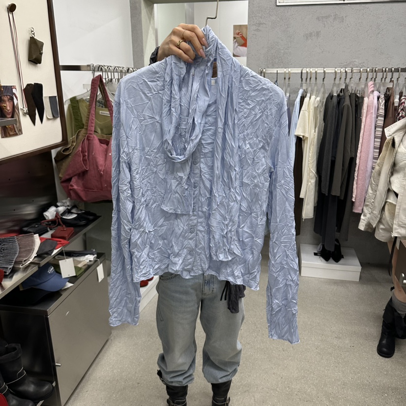 WEARABLE-L韓國代購女士新品休閑熱賣人氣長袖T恤含圍巾WEARABLE長袖T恤圖色2