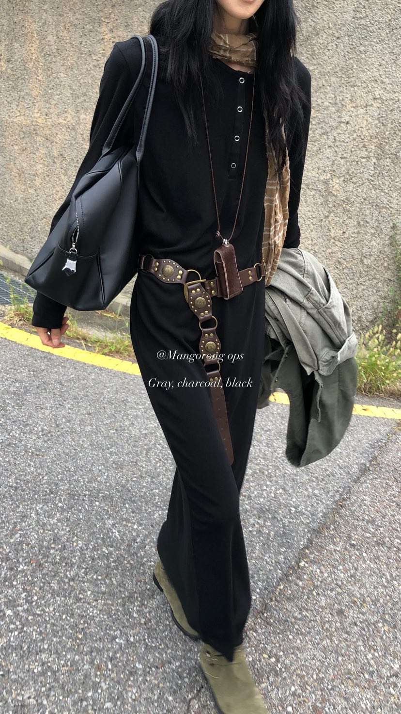 OVER RICH韓國代購女裝新款推薦人氣時尚真品休閑連衣裙OPSOVER RICH連衣裙