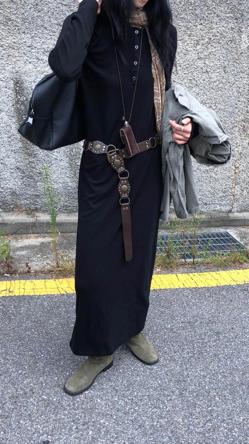 OVER RICH韓國代購女裝新款推薦人氣時尚真品休閑連衣裙OPSOVER RICH連衣裙