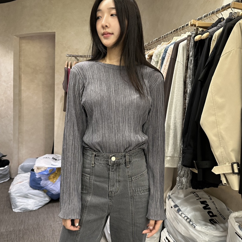 VINTAGE VIBE東大門代購女士新品時尚休閑真品人氣長袖T恤VINTAGE VIBE長袖T恤圖色3
