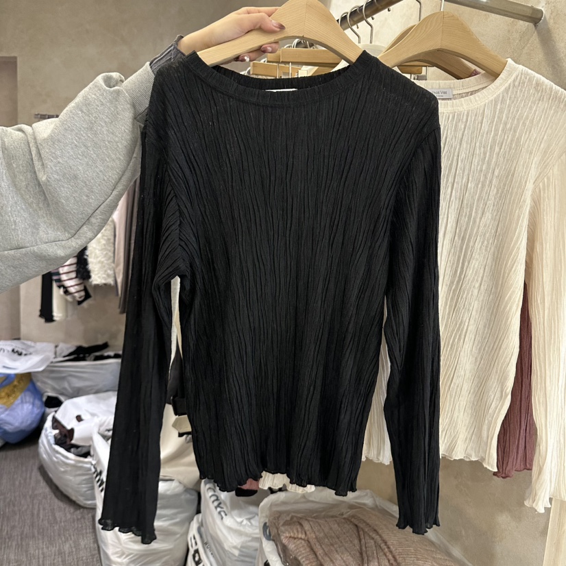 VINTAGE VIBE東大門代購女士新品時尚休閑真品人氣長袖T恤VINTAGE VIBE長袖T恤圖色4