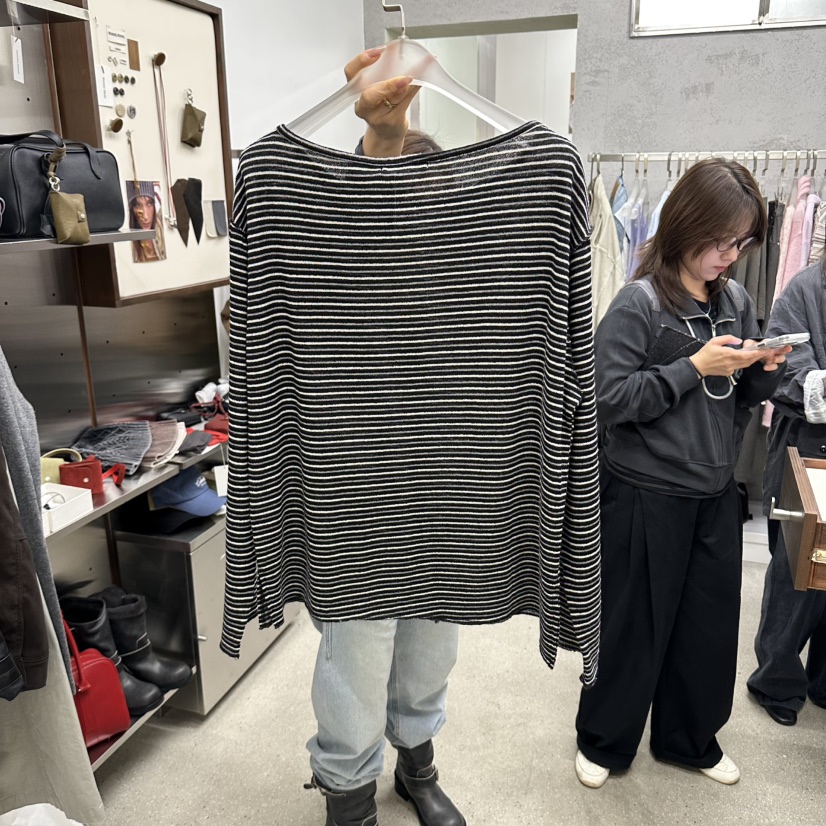 WEARABLE-L東大門直郵女士新款熱賣時尚真品長袖T恤寬松WEARABLE長袖T恤