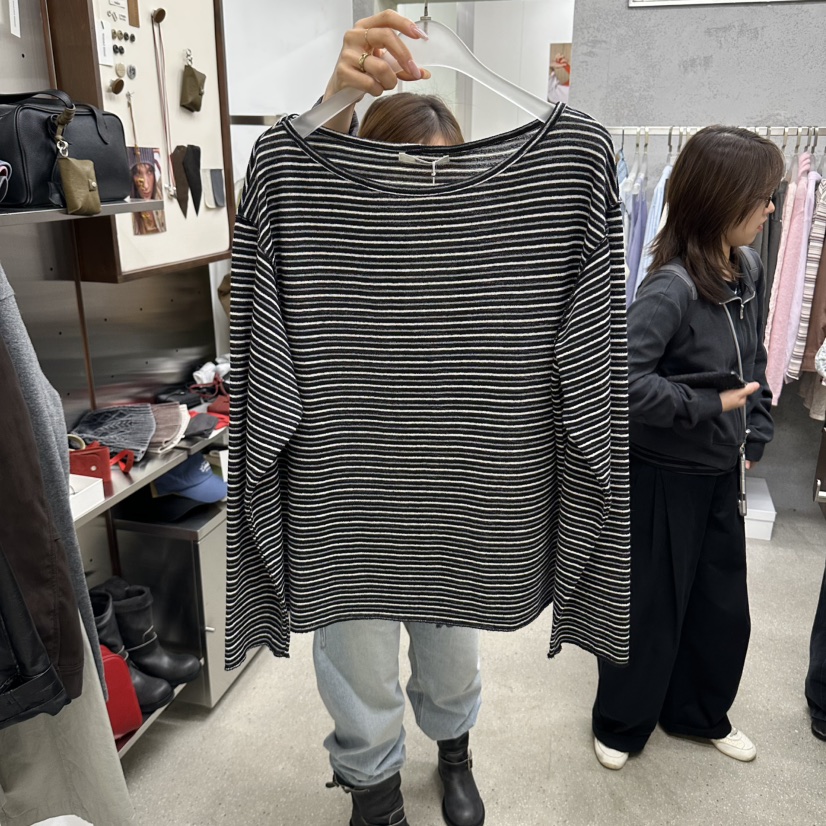 WEARABLE-L東大門直郵女士新款熱賣時尚真品長袖T恤寬松WEARABLE長袖T恤圖色3