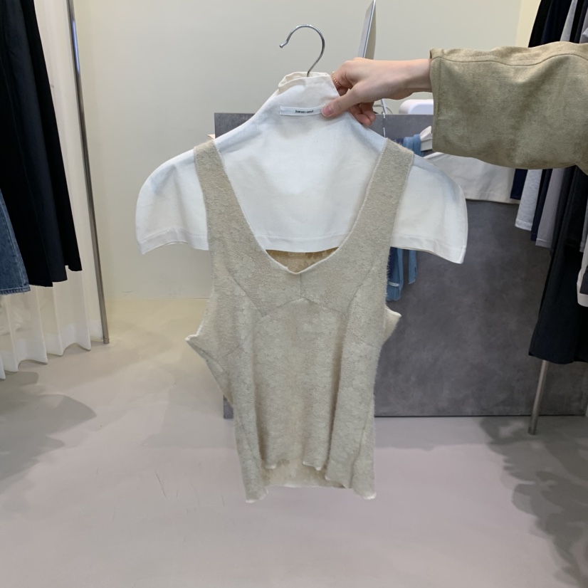 HWAE AND韓國直郵女士新品推薦吊帶背心不含內搭磨毛圍巾HWAE AND吊帶/背心圖色2米