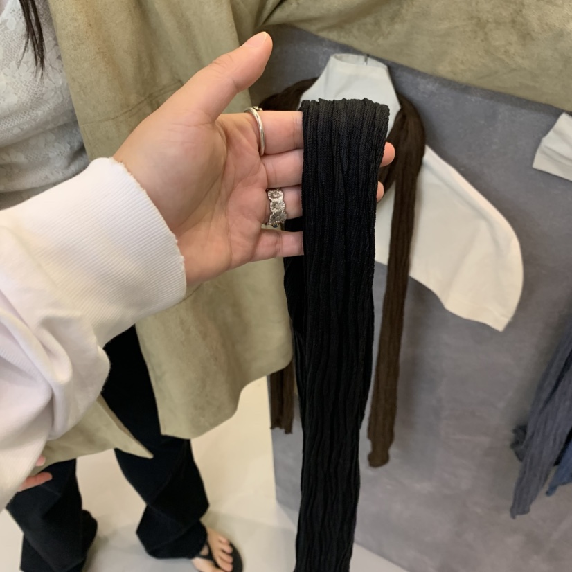 HWAE AND東大門代購女士新品休閑時尚真品人氣推薦圍巾披肩HWAE AND圍巾/披肩圖色2黑