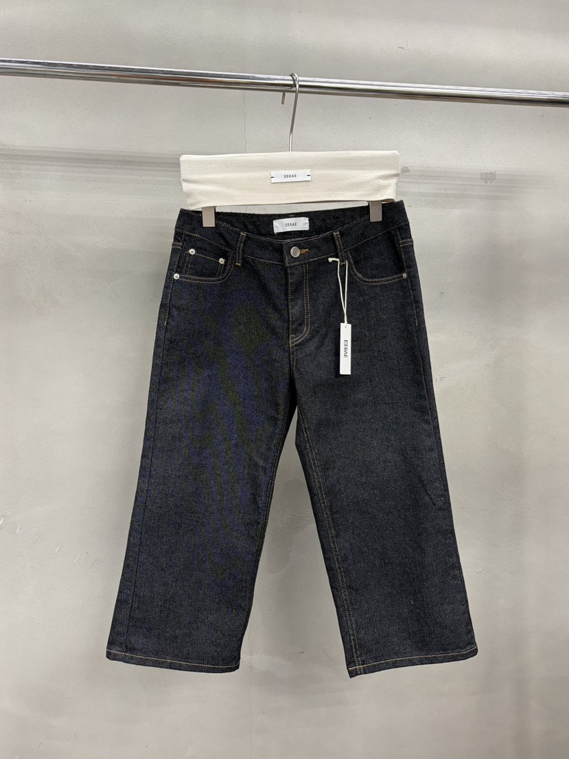 EERAE東大門代購女裝新品熱賣推薦真品時尚人氣牛仔褲七分褲EERAE牛仔褲圖色1