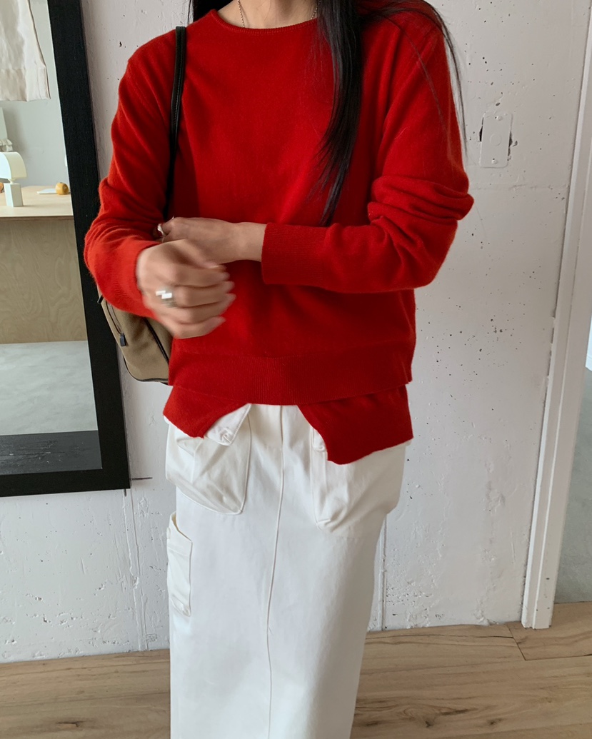 J SHOP韓國直郵女裝新品休閑推薦人氣熱賣時尚衛衣雙層開衩J_SHOP衛衣