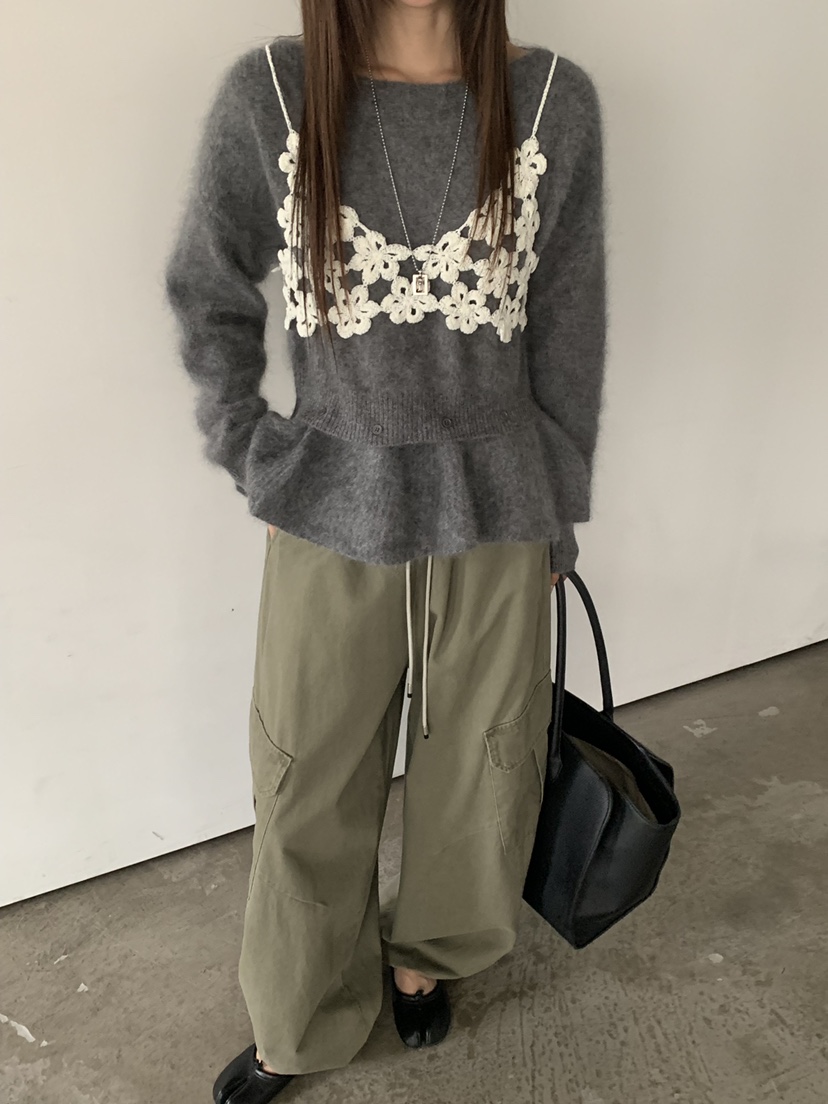 RIVER RAIN東大門實拍女士新品推薦熱賣時尚休閑人氣針織衫RIVER RAIN針織衫