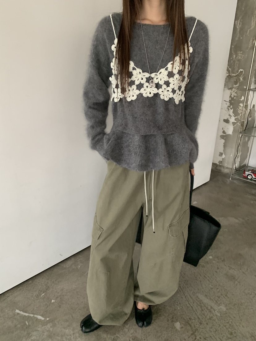 RIVER RAIN東大門實拍女士新品推薦熱賣時尚休閑人氣針織衫RIVER RAIN針織衫