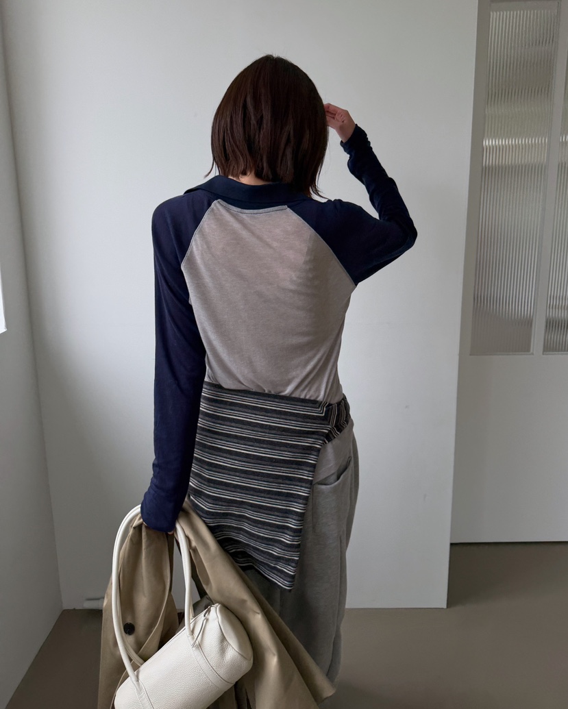 J SHOP韓國直郵女裝新款熱賣真品人氣推薦時尚長袖T恤寬松J_SHOP長袖T恤