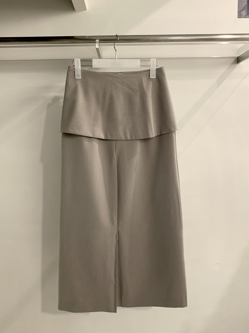 TRUE韓國代購女裝新品人氣熱賣推薦時尚真品休閑長裙雙層TRUE長裙