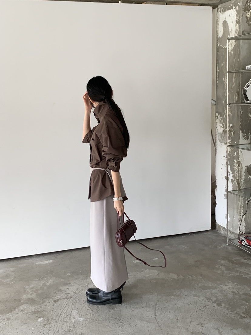 TRUE韓國代購女裝新品人氣熱賣推薦時尚真品休閑長裙雙層TRUE長裙