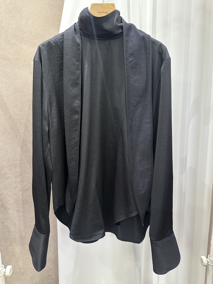 AUVERFIT東大門直郵女士新品真品熱賣時尚襯衫蕾絲衫圍巾AUVERFIT襯衫/蕾絲衫圖色2
