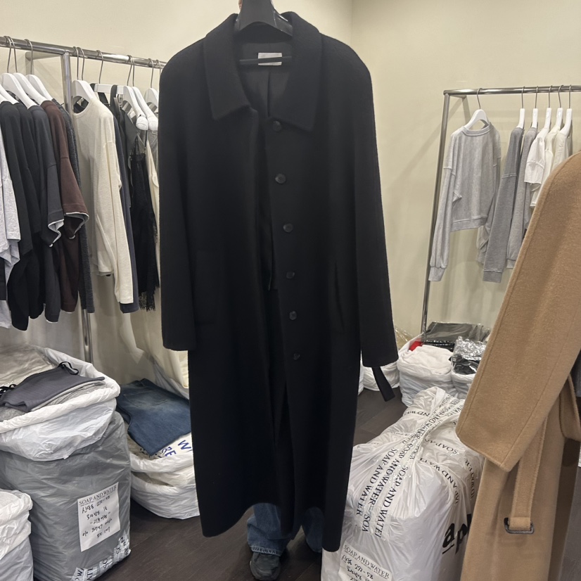 OUTFIT/SOAP AMD WATER韓國代購女士新品熱賣中長款大衣含腰帶OUTFIT/SOAP AMD WATER中長款大衣圖色2