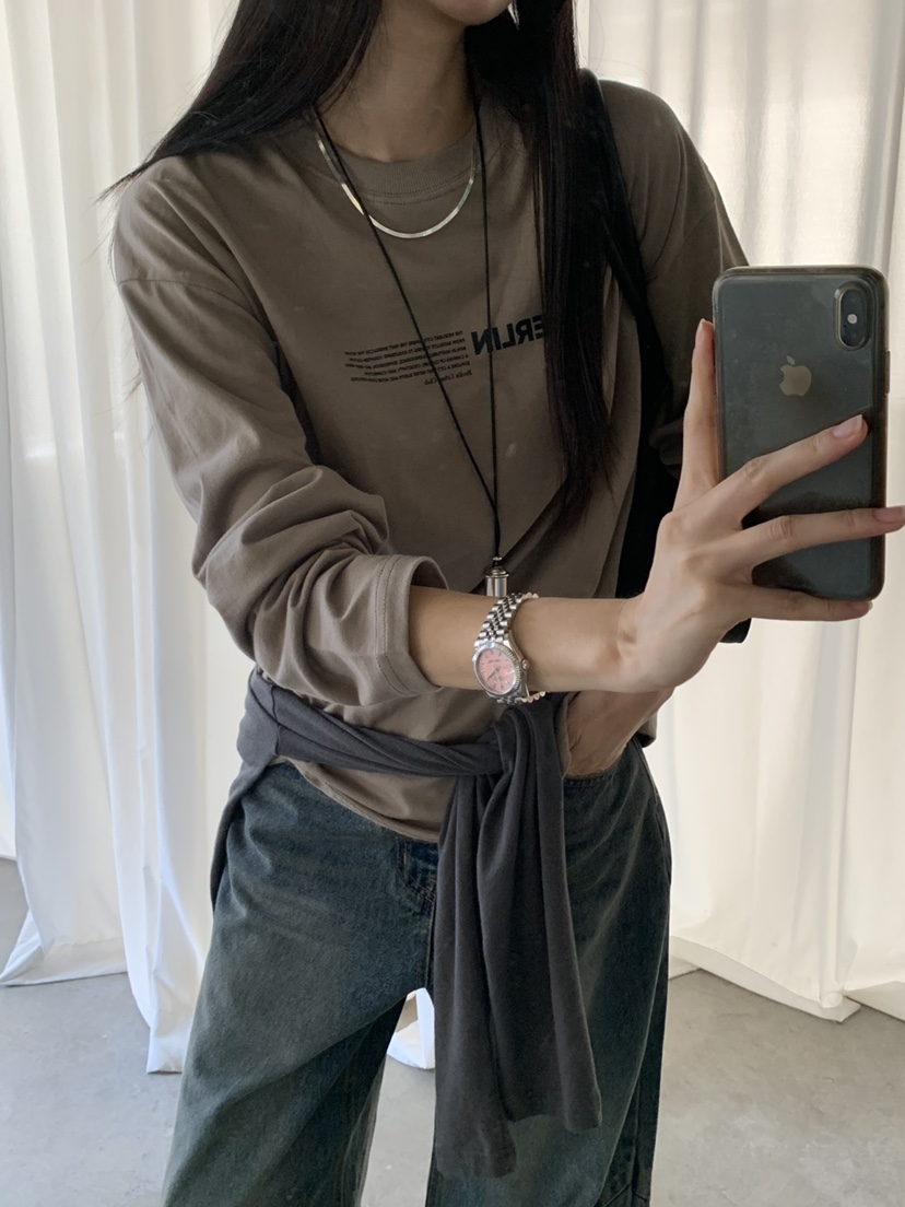 TRUE東大門代購女裝新款人氣熱賣真品時尚休閑推薦長袖T恤TRUE長袖T恤