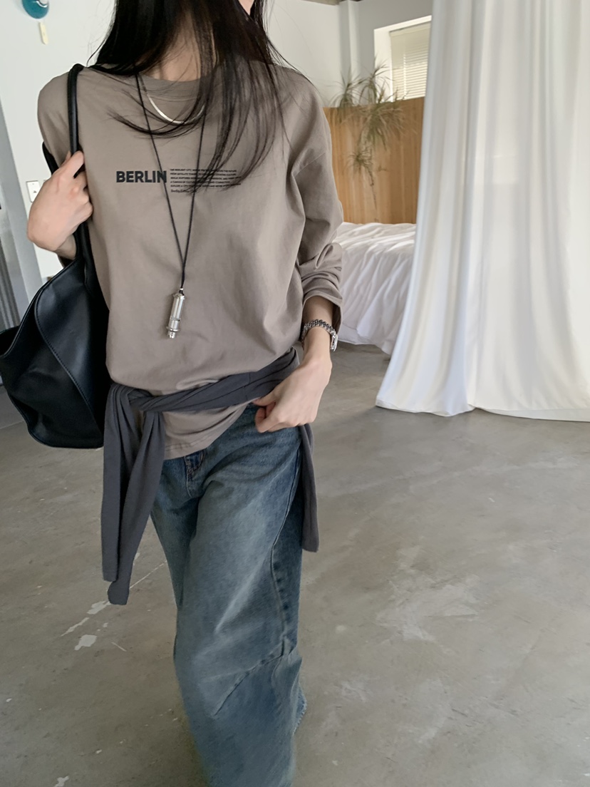 TRUE東大門代購女裝新款人氣熱賣真品時尚休閑推薦長袖T恤TRUE長袖T恤