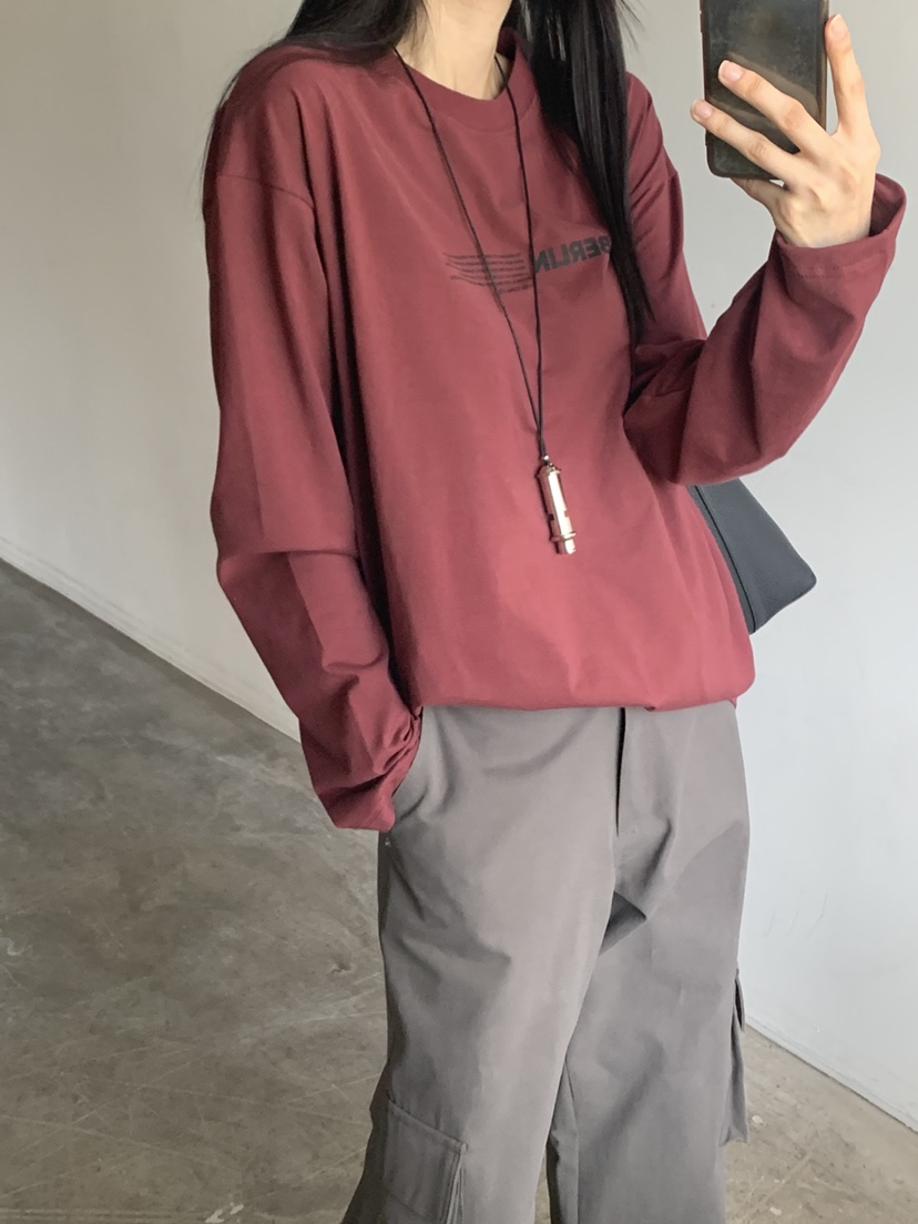 TRUE東大門代購女裝新款人氣熱賣真品時尚休閑推薦長袖T恤TRUE長袖T恤