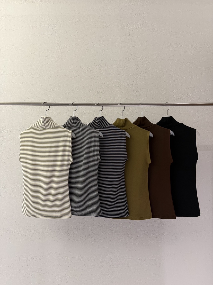 RIVER RAIN東大門實拍女裝新品時尚推薦熱賣吊帶背心高領RIVER RAIN吊帶/背心