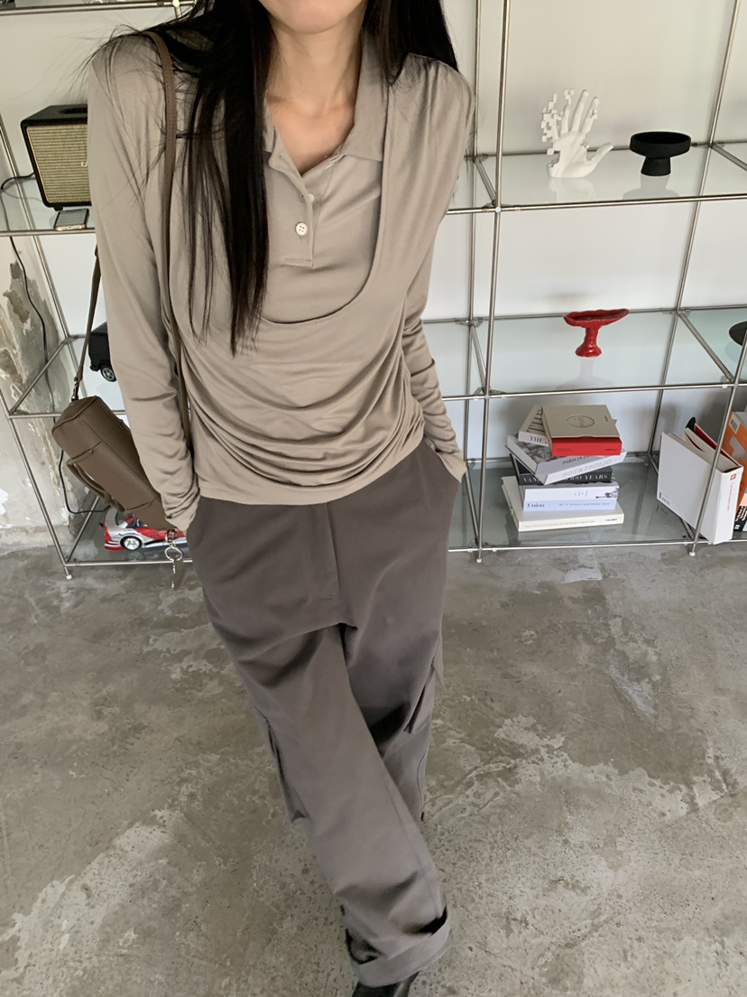 TRUE韓國直郵女士新品推薦時尚熱賣真品人氣休閑長袖T恤TRUE長袖T恤