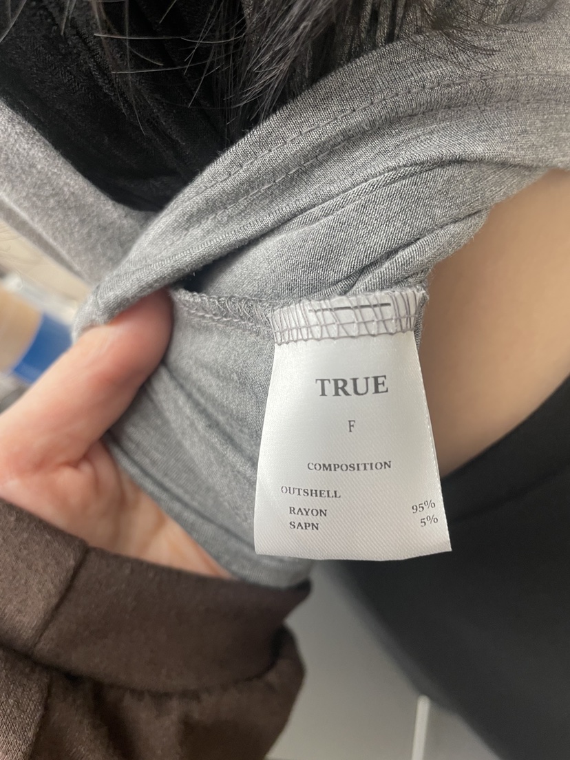 TRUE韓國直郵女士新品推薦時尚熱賣真品人氣休閑長袖T恤TRUE長袖T恤