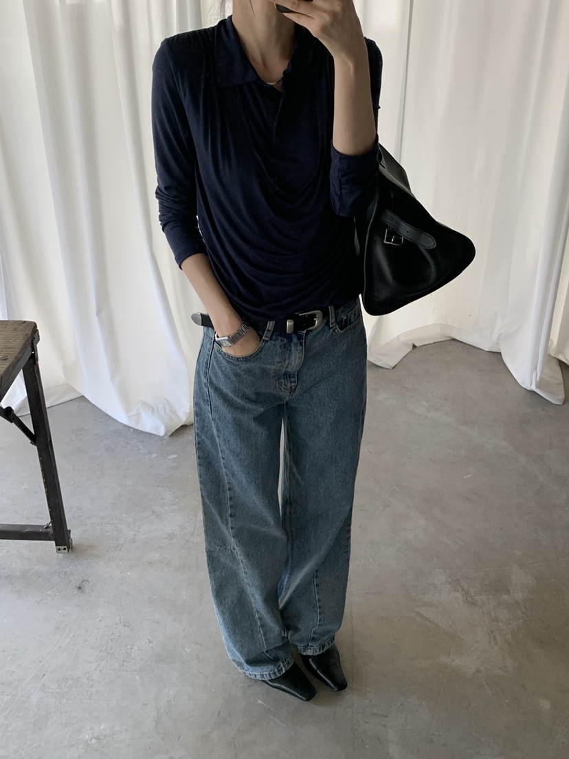 TRUE韓國代購女裝新款熱賣真品人氣推薦時尚休閑牛仔褲TRUE牛仔褲