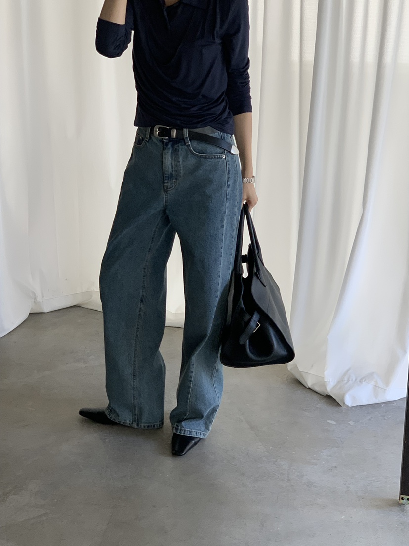 TRUE韓國代購女裝新款熱賣真品人氣推薦時尚休閑牛仔褲TRUE牛仔褲