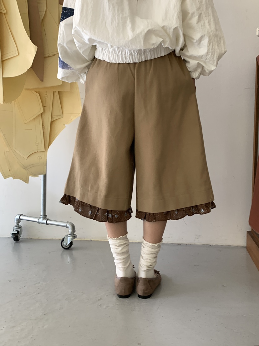 MAISONDEGLORY韓國直郵女士新品推薦真品時尚人氣短褲褶邊Maison de glory短褲