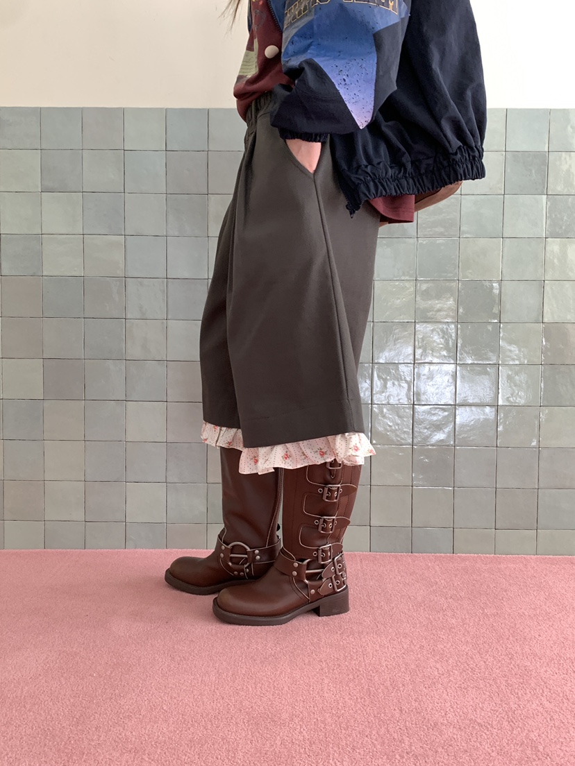 MAISONDEGLORY韓國直郵女士新品推薦真品時尚人氣短褲褶邊Maison de glory短褲