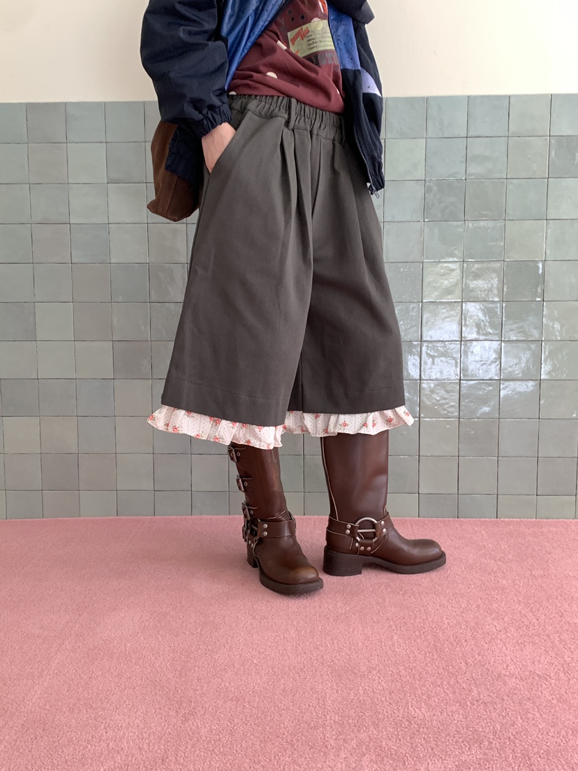 MAISONDEGLORY韓國直郵女士新品推薦真品時尚人氣短褲褶邊Maison de glory短褲