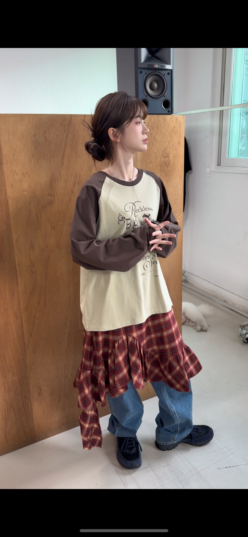 77東大門直郵女士新款時尚真品推薦休閑熱賣半身裙中短裙77半身裙/中短裙