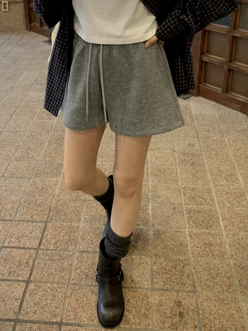 DEUO東大門實拍女士新品真品休閑人氣推薦時尚熱賣短褲羊毛DEUO短褲