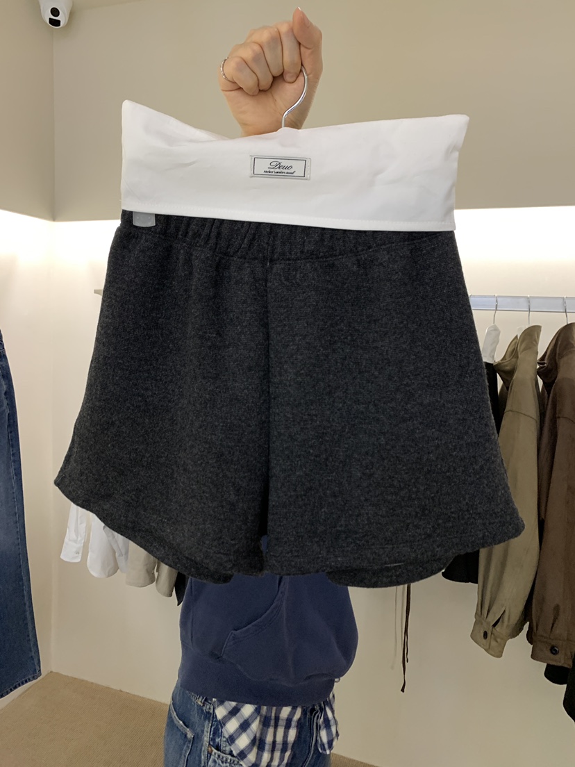 DEUO東大門實拍女士新品真品休閑人氣推薦時尚熱賣短褲羊毛DEUO短褲圖色2
