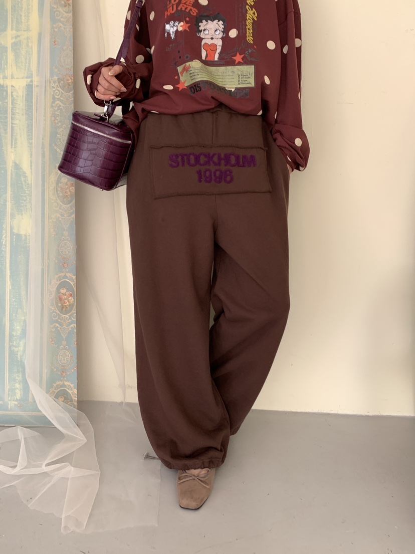 MAISONDEGLORY東大門實拍女裝新品時尚熱賣休閑推薦休閑褲Maison de glory休閑褲圖色2