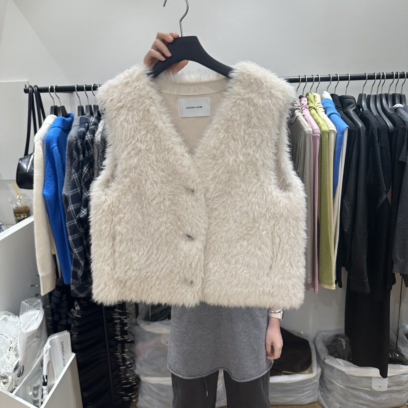 GARDEN LAYER東大門代購女士新品時尚休閑人氣真品馬甲羊毛GARDEN LAYER馬甲圖色1