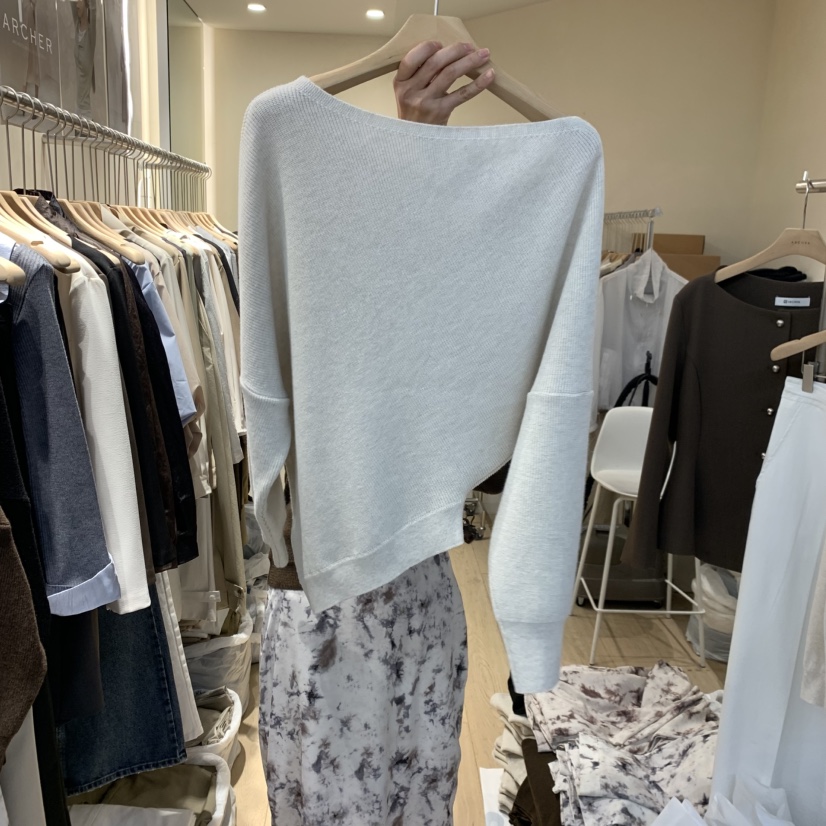 ARCHER韓國直郵女裝新品人氣休閑真品推薦針織衫不對稱斗篷ARCHER針織衫