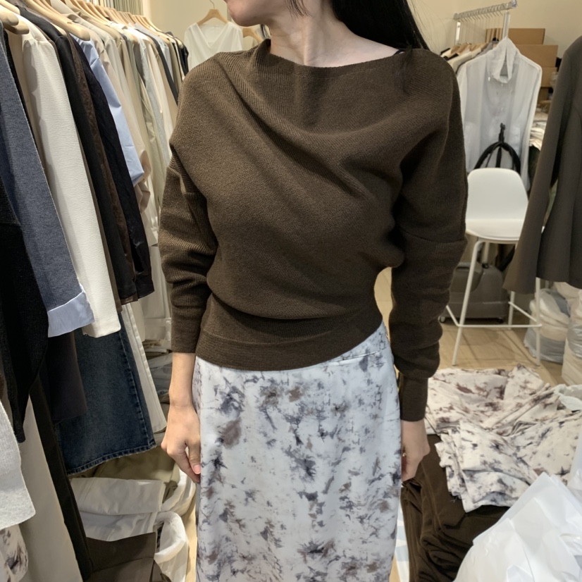 ARCHER韓國直郵女裝新品人氣休閑真品推薦針織衫不對稱斗篷ARCHER針織衫