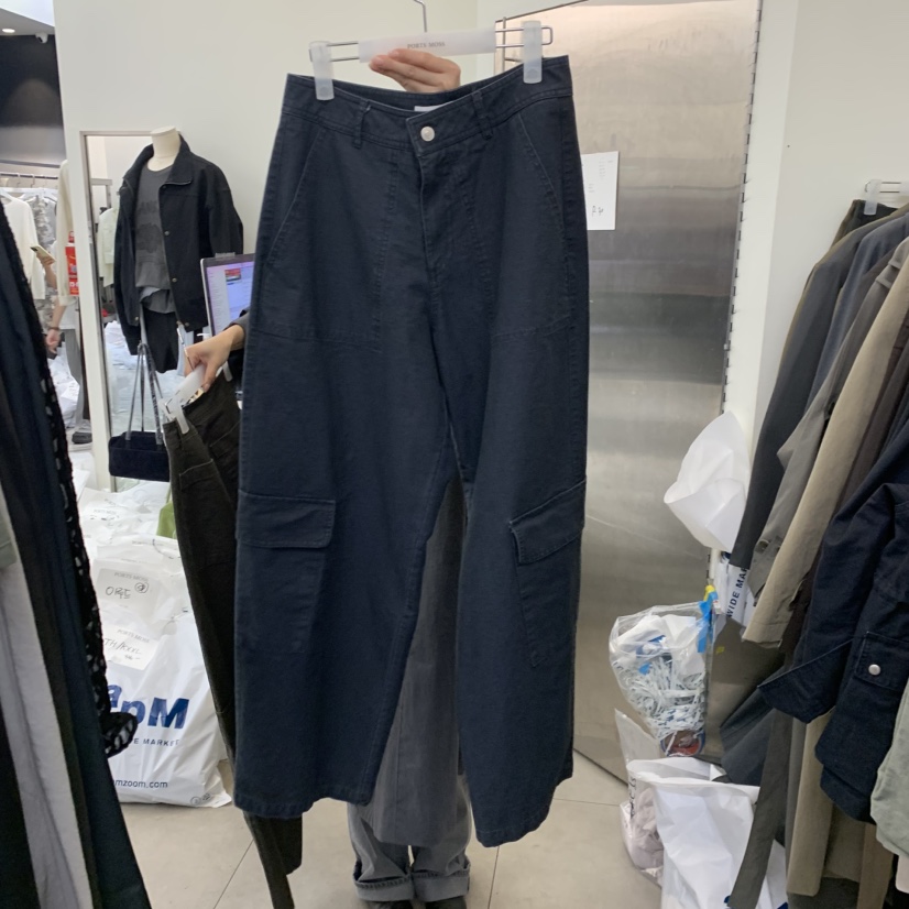 PORTS MOSS韓國直郵女士新品真品休閑人氣推薦熱賣休閑褲PORTS_MOSS休閑褲圖色2深藍色