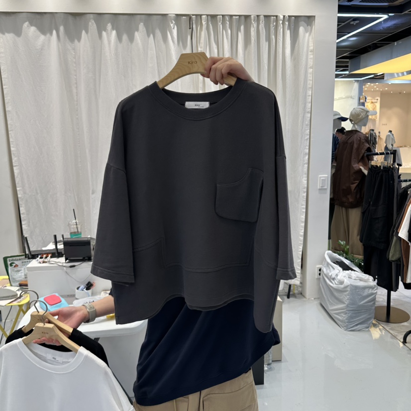 IN KIRA東大門代購女士新品時尚人氣熱賣推薦休閑真品T恤IN KIRAT恤圖色2墨色