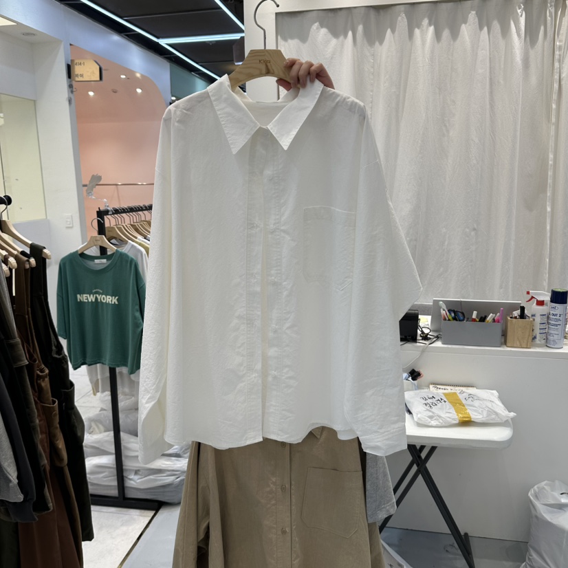 IN KIRA韓國代購女裝新品推薦真品休閑熱賣時尚襯衫蕾絲衫IN KIRA襯衫/蕾絲衫圖色1