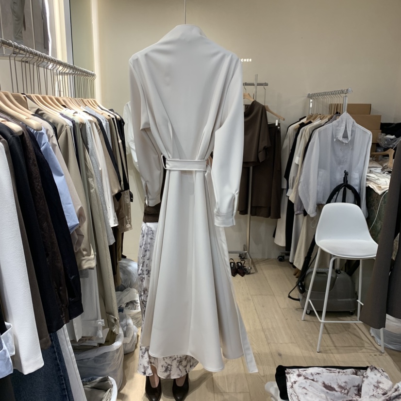ARCHER東大門直郵女裝新品推薦人氣熱賣真品長款風衣含腰帶ARCHER長款風衣