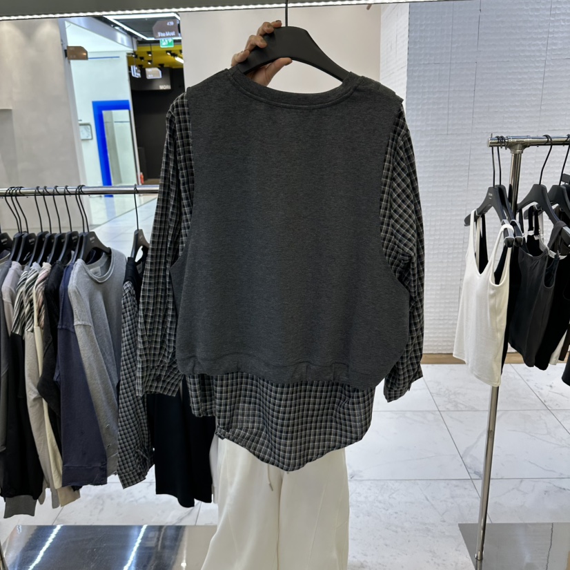 BAKHA東大門實拍女士新品推薦人氣時尚熱賣襯衫蕾絲衫假兩件CHARLES THE SECOND/CHEAP-CHIC襯衫/蕾絲衫