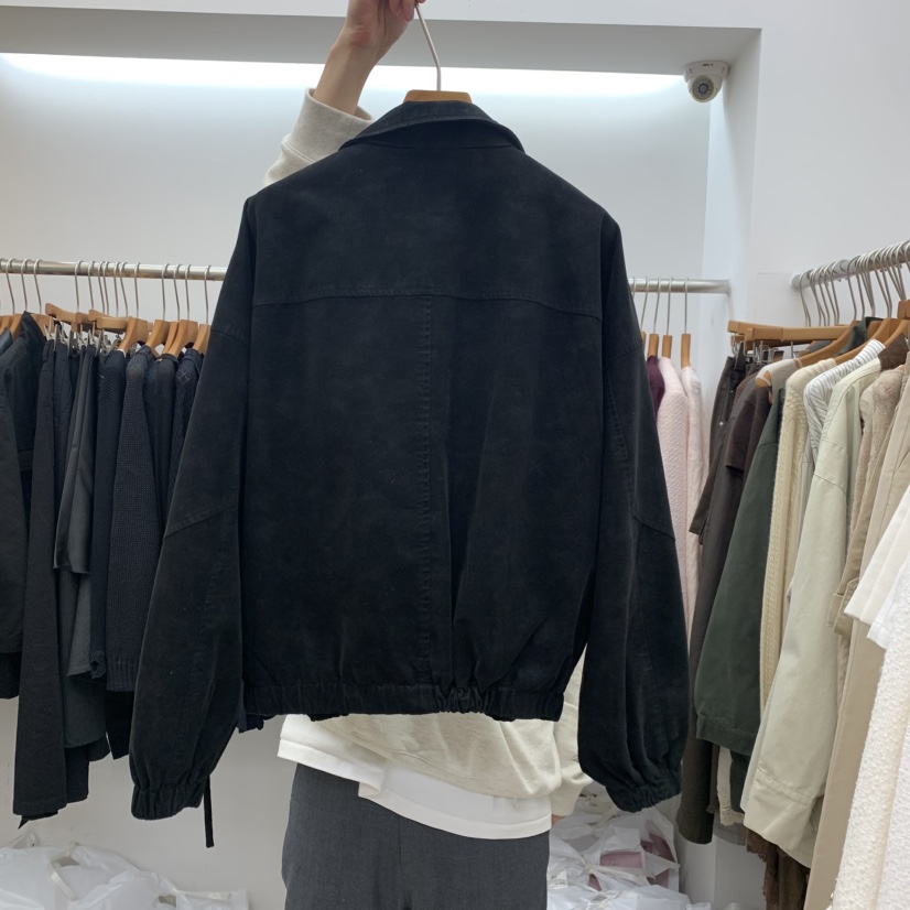 DRESS ROOM東大門直郵女士新品休閑推薦時尚人氣夾克麂皮DRESS ROOM夾克