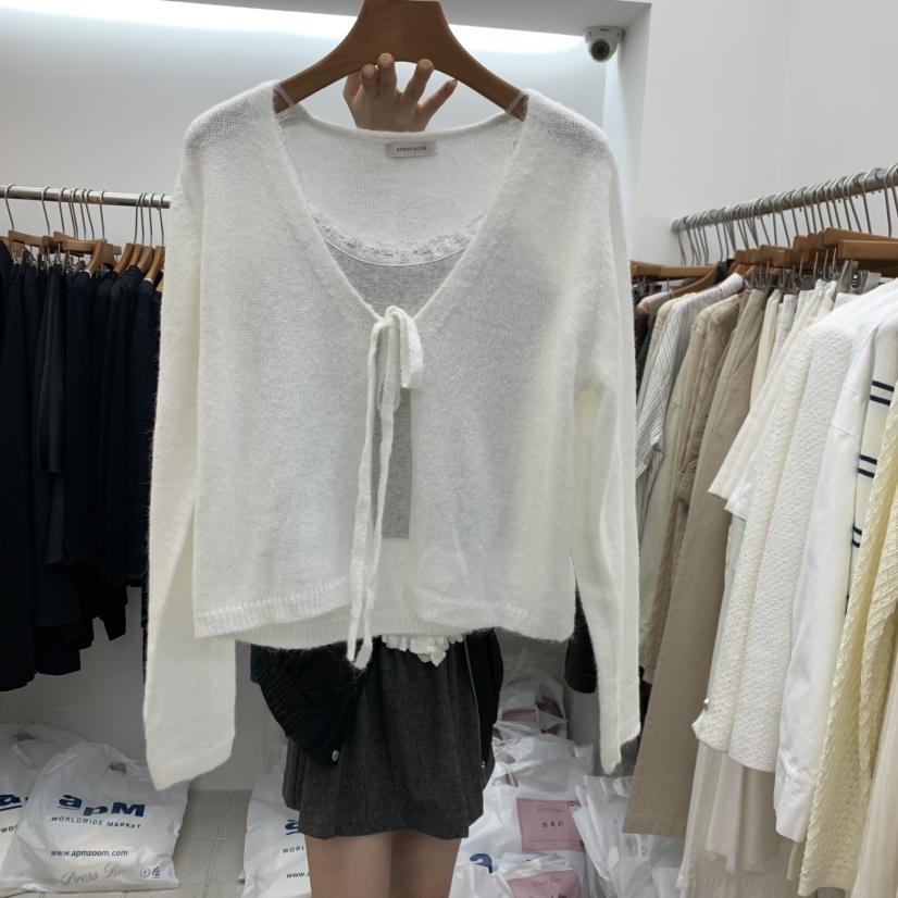 DRESS ROOM韓國代購女士新款推薦休閑熱賣人氣開衫不含內搭DRESS ROOM開衫圖色1