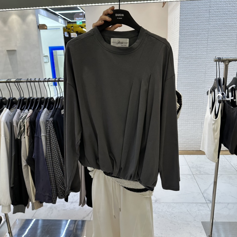 BAKHA東大門代購女士新款真品人氣推薦休閑熱賣時尚長袖T恤CHARLES THE SECOND/CHEAP-CHIC長袖T恤圖色2